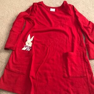 Flare dress with bunny